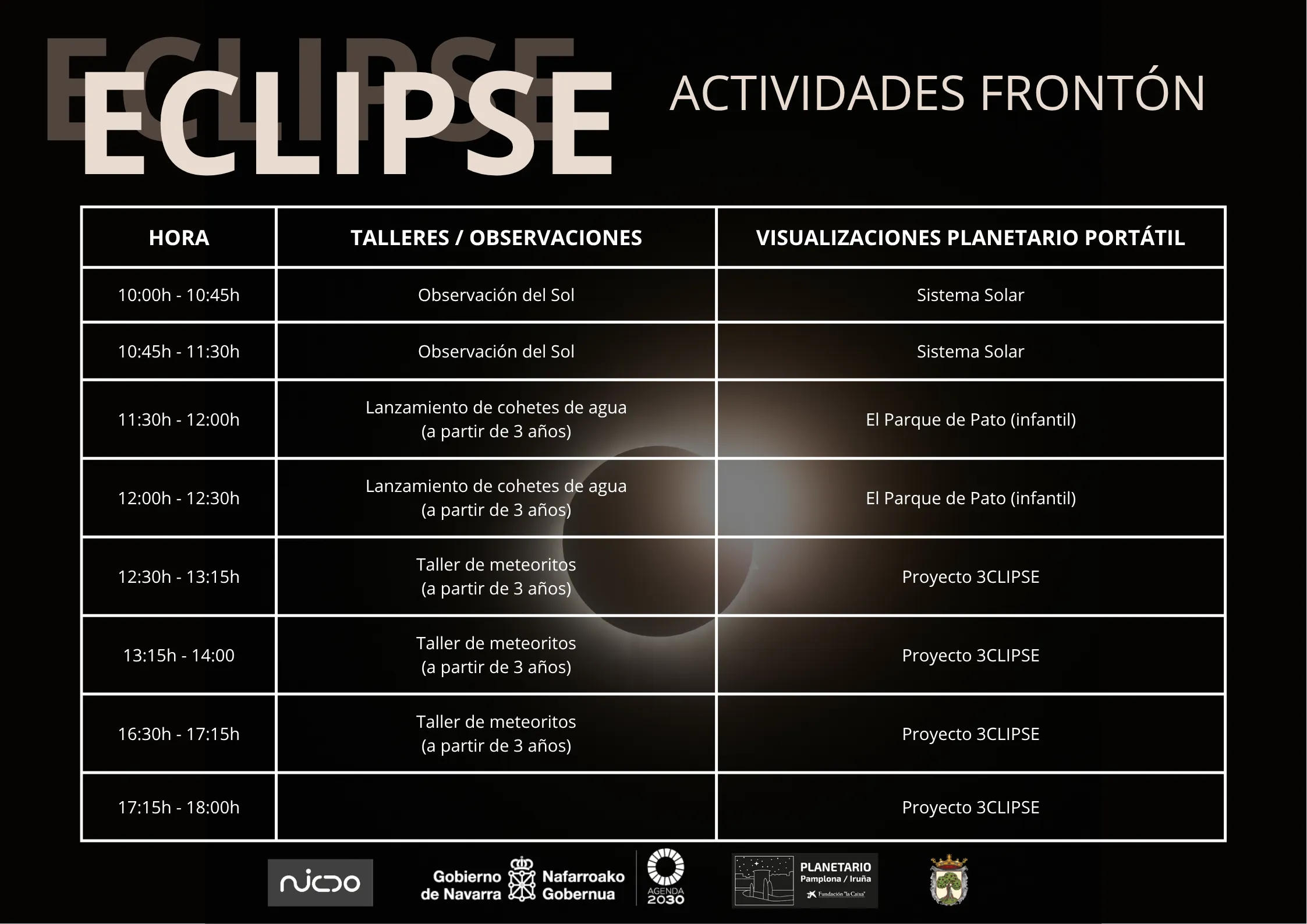 Actividades en el frontón