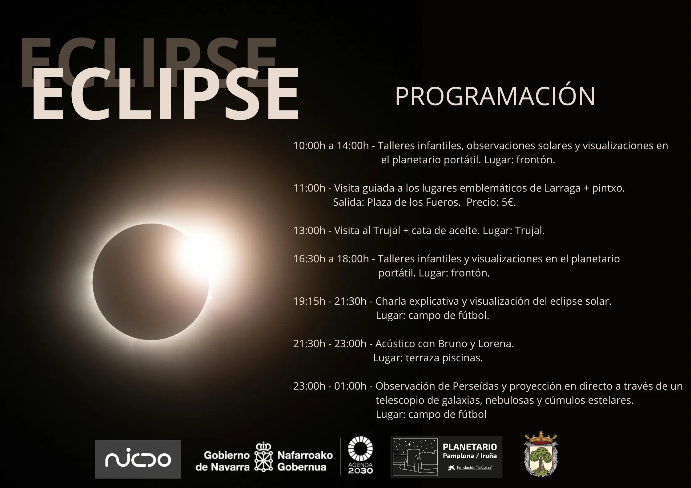 Programación completa de actividades